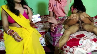 Desi Aunty Cowgirl Style Riding Nephew Cock And Boobs Sucking Video