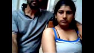 horny desi couple loves flashing on webcam Video