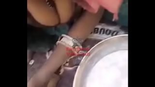 Indian Aunty Boobs Making Food Video