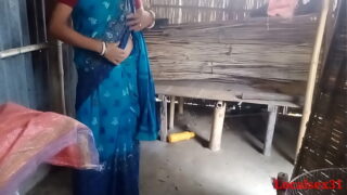 Indian Blue Saree Desi Babe Fuck in Brother in Law Video