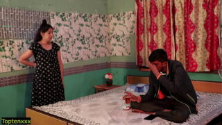Indian Desi village house wife with husband friend doggystyle sex Video
