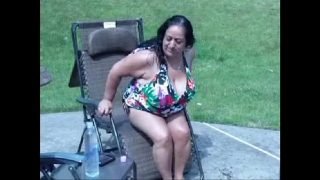 Me and My 47yr old Busty Indian Fuck Friend At The Pool Video