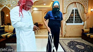 Indonesian Housemaid in Hijab Having an Intimate Encounter Video